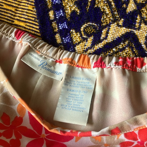 Spring into summer with this lovely pink and peach A-line skirt - Picture 5 of 5